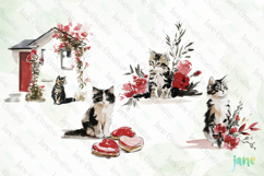 Valentine Kitten Cliparts Product Image 1