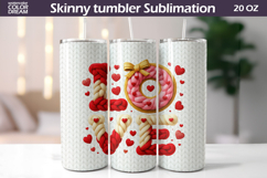Love Lettering Tumbler Wrap | Valentine Tumbler Sublimation Product Image 1