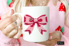 Latch Hook Yarn Valentine Coquette Bow PNG Product Image 2
