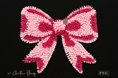 Latch Hook Yarn Valentine Coquette Bow PNG Product Image 4