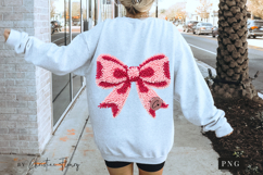 Latch Hook Yarn Valentine Coquette Bow PNG Product Image 6