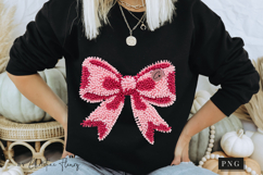 Latch Hook Yarn Valentine Coquette Bow PNG Product Image 7