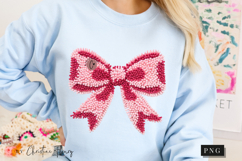 Latch Hook Yarn Valentine Coquette Bow PNG Product Image 9