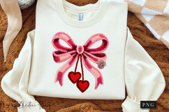 Latch Hook Yarn Valentine Coquette Bow PNG Product Image 3