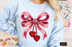 Latch Hook Yarn Valentine Coquette Bow PNG Product Image 9