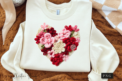 Latch Hook Yarn Valentine Heart PNG Product Image 3