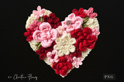 Latch Hook Yarn Valentine Heart PNG Product Image 4