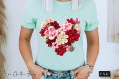 Latch Hook Yarn Valentine Heart PNG Product Image 10