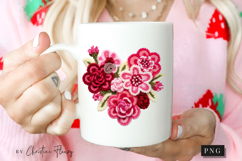 Latch Hook Yarn Valentine Heart PNG Product Image 2