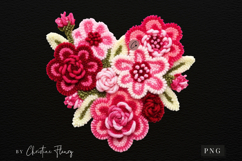Latch Hook Yarn Valentine Heart PNG Product Image 4