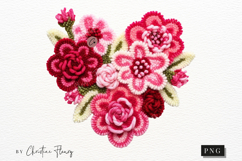 Latch Hook Yarn Valentine Heart PNG Product Image 5