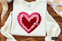 Latch Hook Yarn Valentine Heart PNG Product Image 3