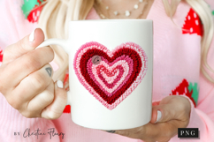 Latch Hook Yarn Valentine Heart PNG Product Image 2