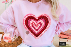 Latch Hook Yarn Valentine Heart PNG Product Image 11