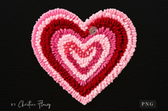 Latch Hook Yarn Valentine Heart PNG Product Image 4