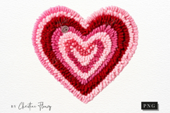Latch Hook Yarn Valentine Heart PNG Product Image 5
