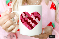 Latch Hook Yarn Valentine Heart PNG Product Image 2
