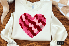 Latch Hook Yarn Valentine Heart PNG Product Image 3