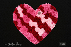 Latch Hook Yarn Valentine Heart PNG Product Image 4