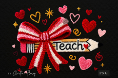 Valentine Teacher Pencil PNG Product Image 4