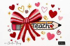 Valentine Teacher Pencil PNG Product Image 5