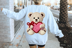 Latch Hook Yarn Valentine Bear PNG Product Image 6