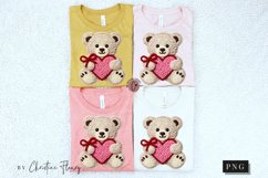 Latch Hook Yarn Valentine Bear PNG Product Image 8