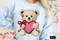 Latch Hook Yarn Valentine Bear PNG Product Image 9