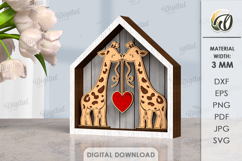 Valentine Layered Mini SIgns Bundle Lasercut. Valentine SVG Product Image 4