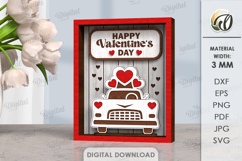 Valentine Layered Mini SIgns Bundle Lasercut. Valentine SVG Product Image 6