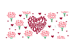 valentine themed Libbey glass can wrap design featuring loving style artwork available as digital files ready to download for crafting and decor projects