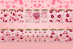 valentine themed Libbey glass can wrap design featuring loving style artwork available as digital files ready to download for crafting and decor projects