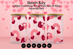 valentine themed Libbey glass can wrap design featuring loving style artwork available as digital files ready to download for crafting and decor projects