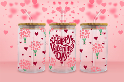 valentine themed Libbey glass can wrap design featuring loving style artwork available as digital files ready to download for crafting and decor projects