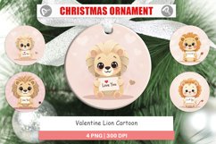 Christmas Ornaments Valentine Lion Cartoon Product Image 1