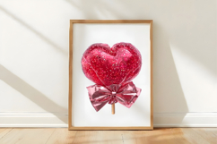 Valentine Lollipop Clipart PNG Product Image 3