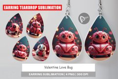 Earring Teardrop Valentine Love Bug Product Image 1