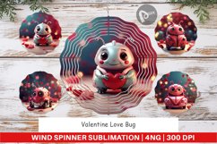 Wind Spinner Valentine Love Bug Product Image 1