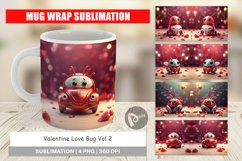 Mug sublimation design Valentine Love Bug Product Image 1