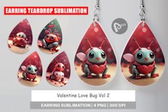 Earring Teardrop Valentine Love Bug Product Image 1
