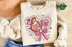 Valentine Love coquette png, Coquette Glitter Valentine Png Product Image 3