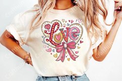 Valentine Love coquette png, Coquette Glitter Valentine Png Product Image 4