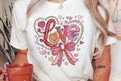 Valentine Love coquette png, Coquette Glitter Valentine Png Product Image 2