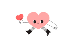 Valentines Day Heart Characters Clipart Product Image 9