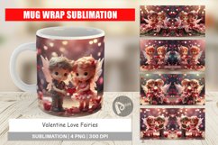 Mug sublimation design Valentine Love Fairies Product Image 1