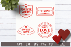 Valentine Love Label SVG Vintage stamp