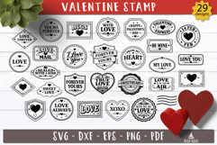 Valentine Love Label SVG Vintage stamp bundle