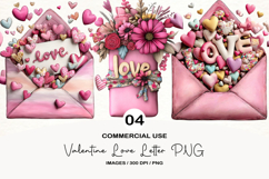 Valentine Love Letter PNG Product Image 1