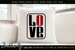 Valentine's Day SVG Love Hearts Couple T-shirt Mug Designs Product Image 2