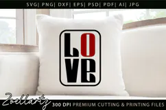 Valentine's Day SVG Love Hearts Couple T-shirt Mug Designs Product Image 2